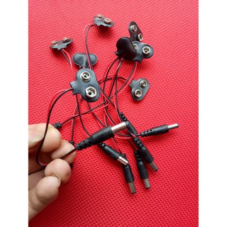 Dây Đế Pin 9V + Zắc DC 5.5mmX2.1mm