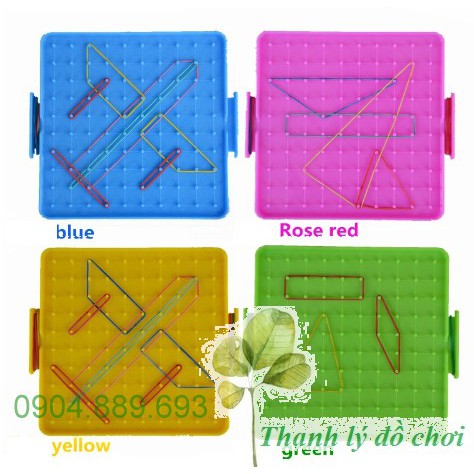 Bảng chun học toán và tạo hình dạng 2 mặt