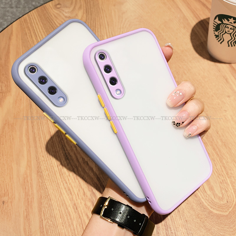 Ốp điện thoại trong suốt mờ chống sốc bảo vệ camera cho Xiaomi Mi A3 9 Lite Mi CC9 CC9mt CC9e