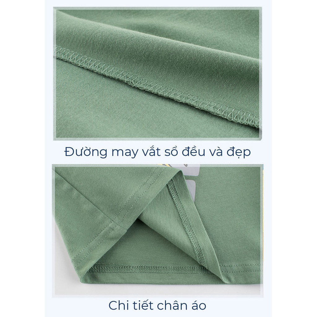 Áo Thun Cho Bé RIGHT EURO Họa Tiết Khủng Long Áo Phông Bé Trai Chất Cotton056