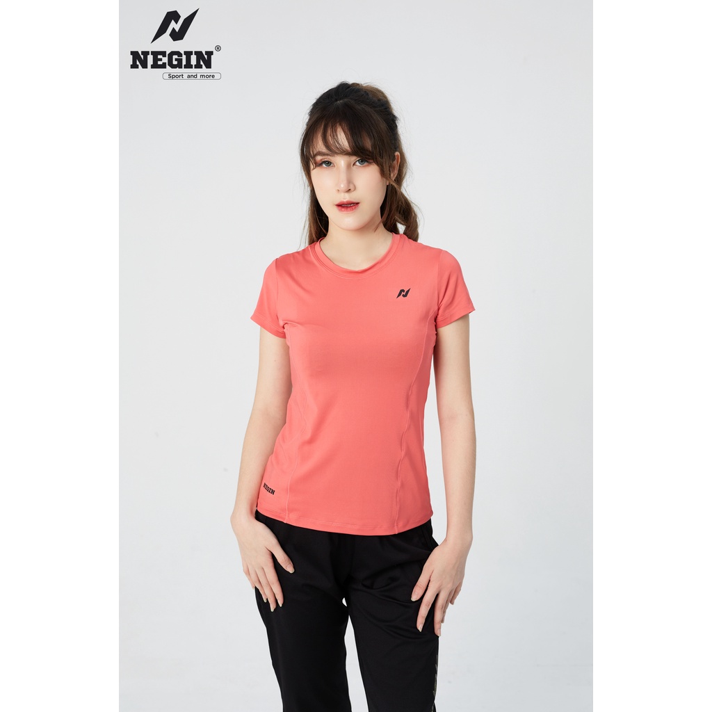 Áo Thun T-Shirt Nữ Thiết Kế Cổ Tròn Ngắn Tay Form Ôm Body, Chất Vải Co Giãn Thoáng Mát AN348W | BigBuy360 - bigbuy360.vn