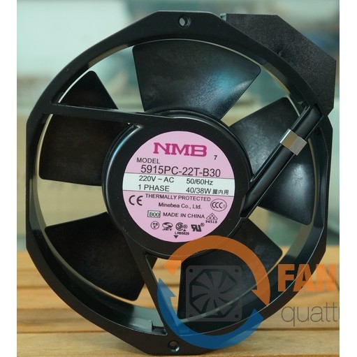 Quạt hút, quạt tản nhiệt máy tính AC NMB 5915PC-22T-B30, 172x150x38mm, 220VAC