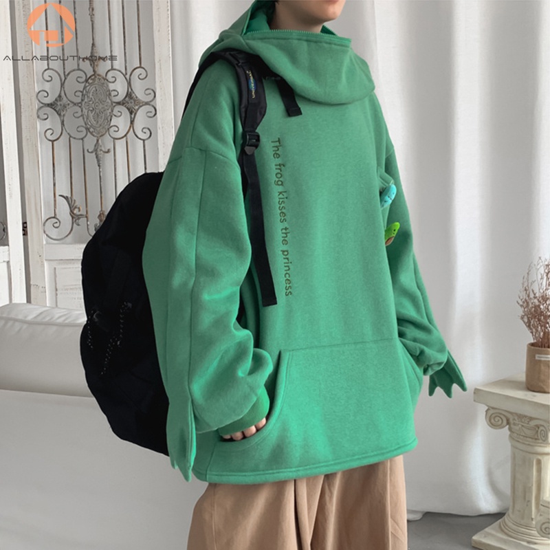 Áo Hoodie ABH Tay Dài Dáng Rộng Kiểu Dáng Con Ếch Dễ Thương | BigBuy360 - bigbuy360.vn