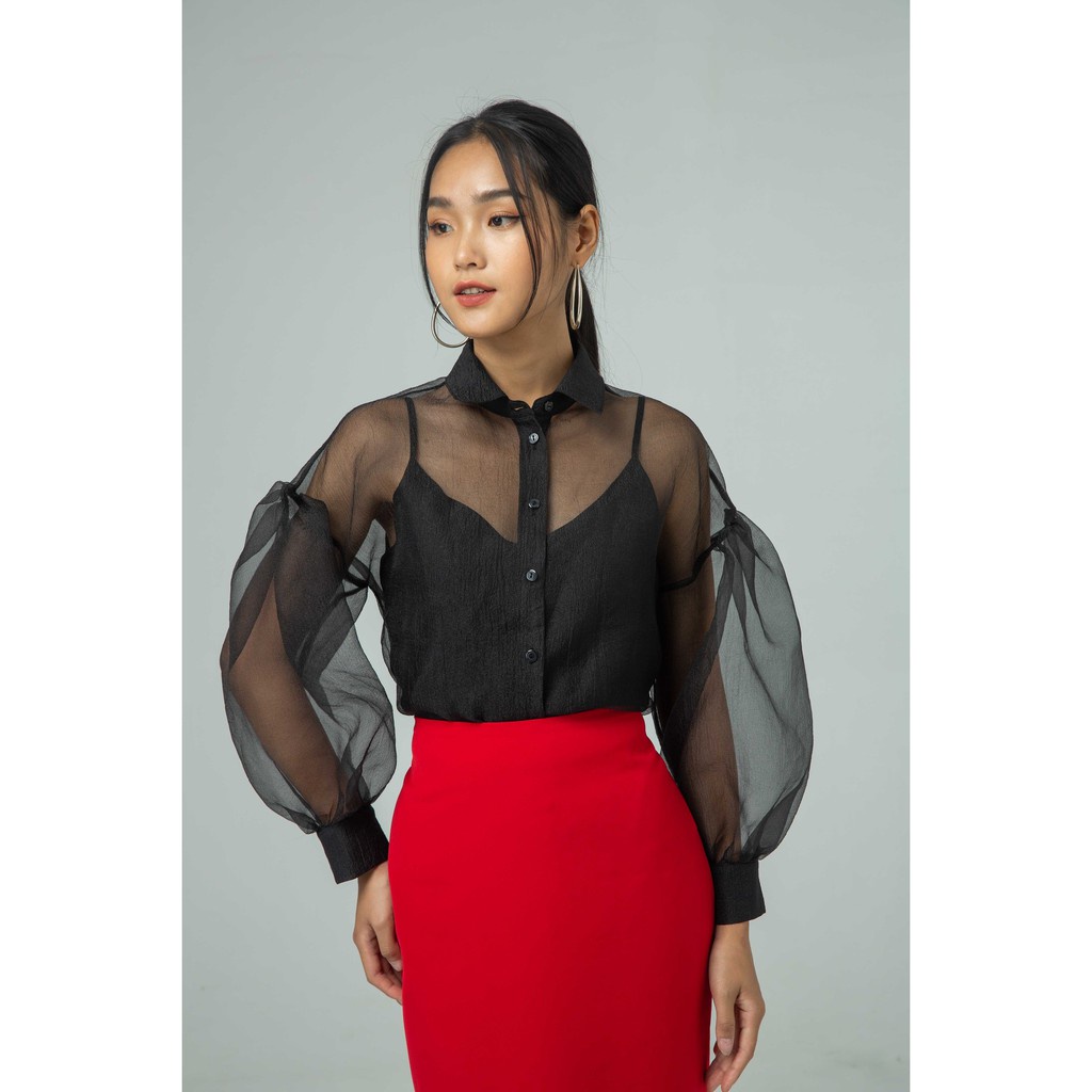Áo sơ mi nữ (KÈM ÁO 2 DÂY) IVY moda MS 17B8062