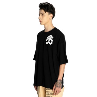 5THEWAY® /solid/ OVERSIZED TEE™ in BLACK aka Áo Thun Đen Tay Ngắn