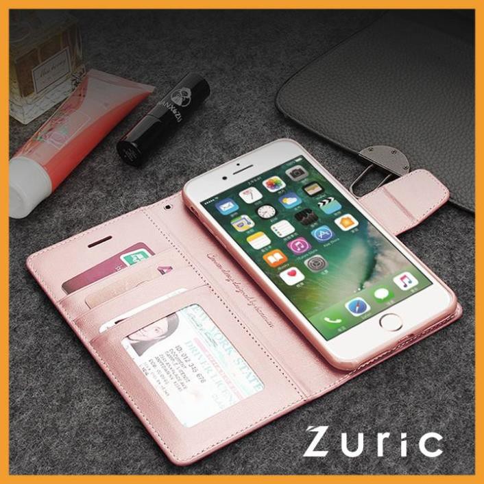 [Freeship] Bao da dạng ví iPhone 7 Plus/ 8 Plus (dùng chung) hiệu Hanman, có ngăn đựng thẻ tiền tiện lợi