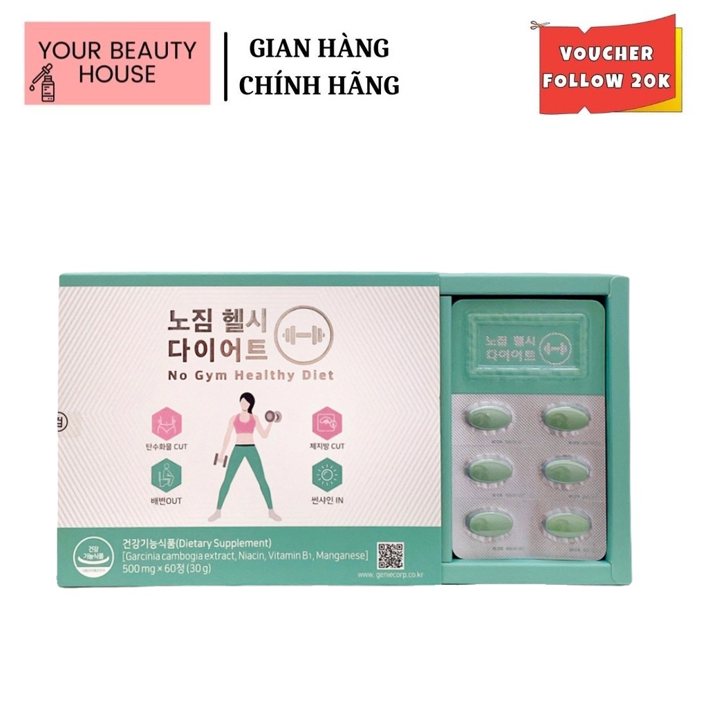 Viên Uống Thải Mỡ Giảm Cân No Gym Heathly Diet Genie Chuẩn Auth