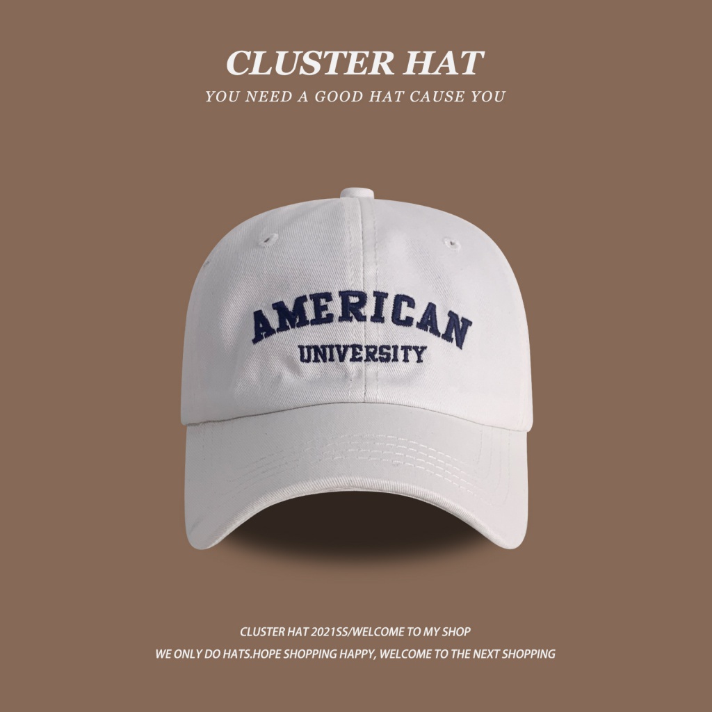 Mũ Lưỡi Trai Thêu Chữ Phong Cách Nhật Bản