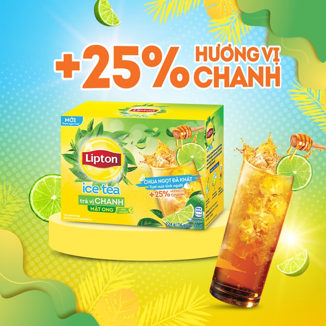 Combo 3 Hộp Trà Lipton Ice Tea gồm 2 vị Xoài và 1 vị Chanh Mật Ong