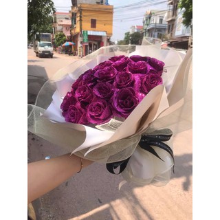 Bó Hoa Nhũ tím 15 Bông