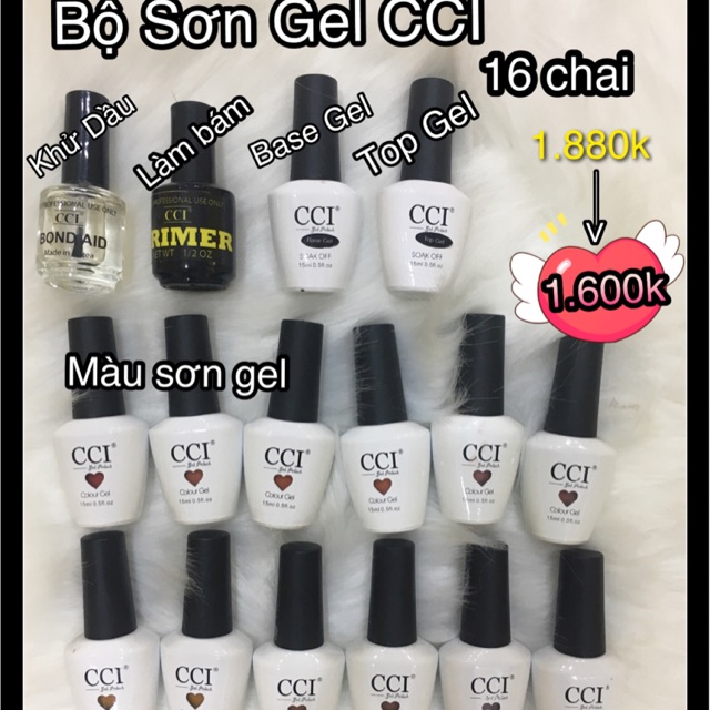 Set Sơn Gel Hàn Quốc CCI 16 chai ( bấm sang hình kế chọn màu)