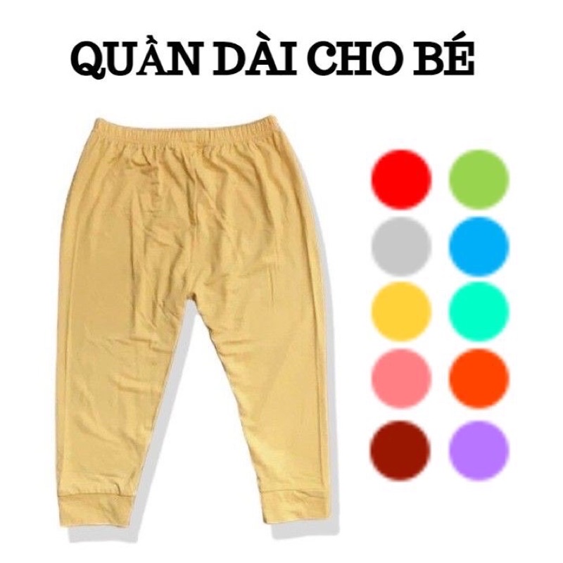 Quần cotton bozip bo gấu cho bé từ 6-18kg