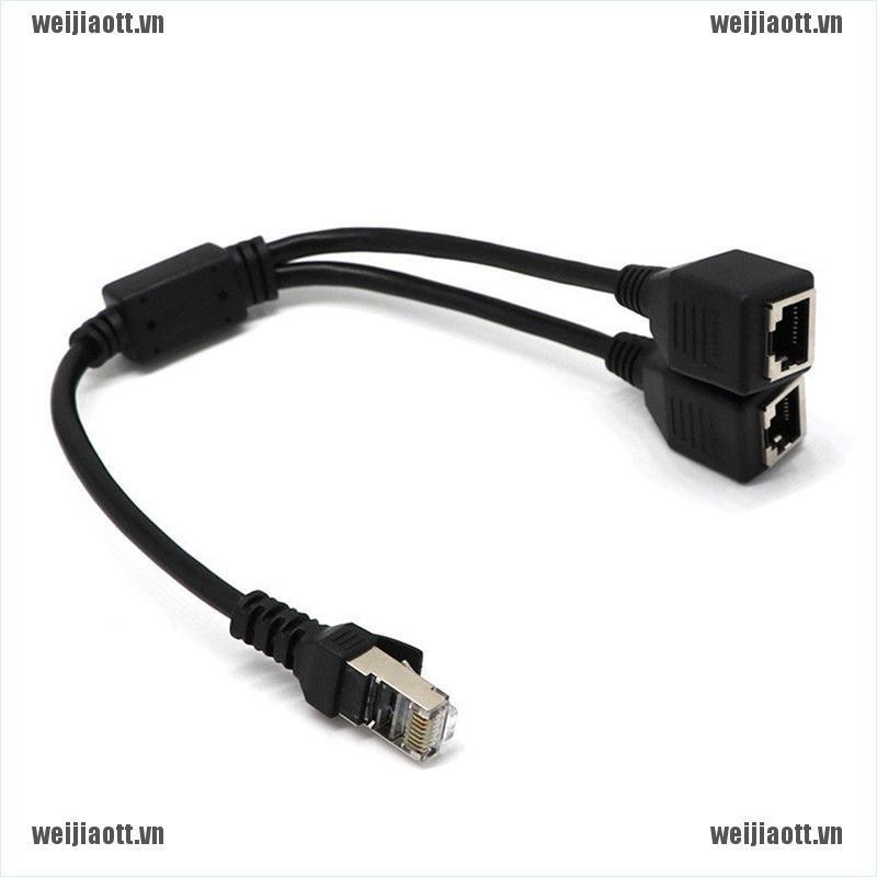 Đầu Chia Rj45 1 Male Sang 2 Female