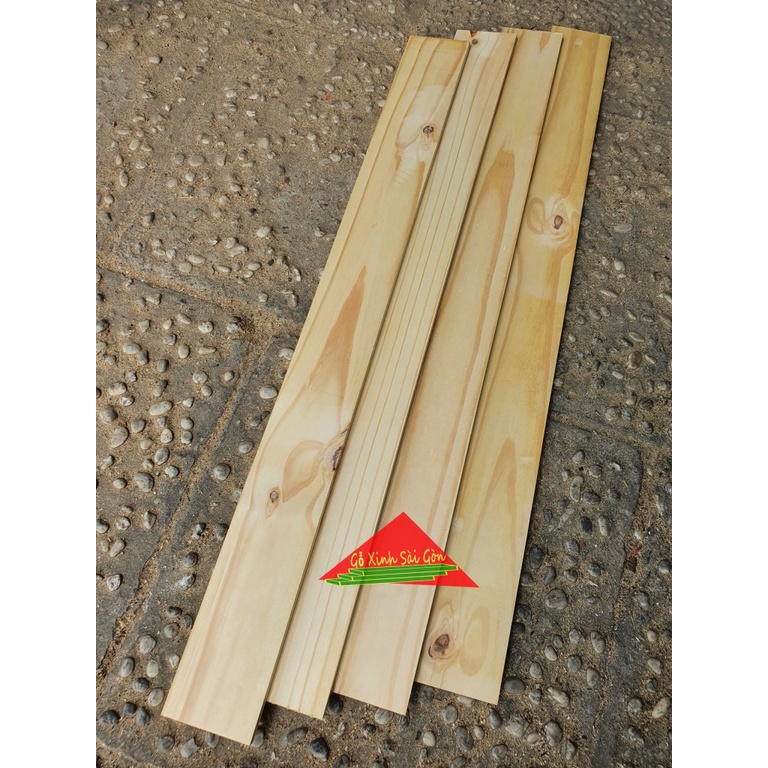 Bó 4 thanh gỗ thông mới đẹp dày 1cm dài 1m, rộng 10cm đã bào láng 4 mặt phù hợp để trang trí, chế loa bluetooth, DIY