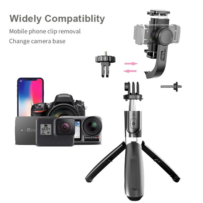 Bộ ổn định Gimbal cho điện thoại Chân máy chụp ảnh tự động cân bằng với điều khiển từ xa Bluetooth cho máy ảnh Gopro trên điện thoại thông minh / Chân máy chụp ảnh tự sướng không dây x Bộ ổn định video / Chống rung cho điện thoại cầm tay Gimbal chụp ảnh