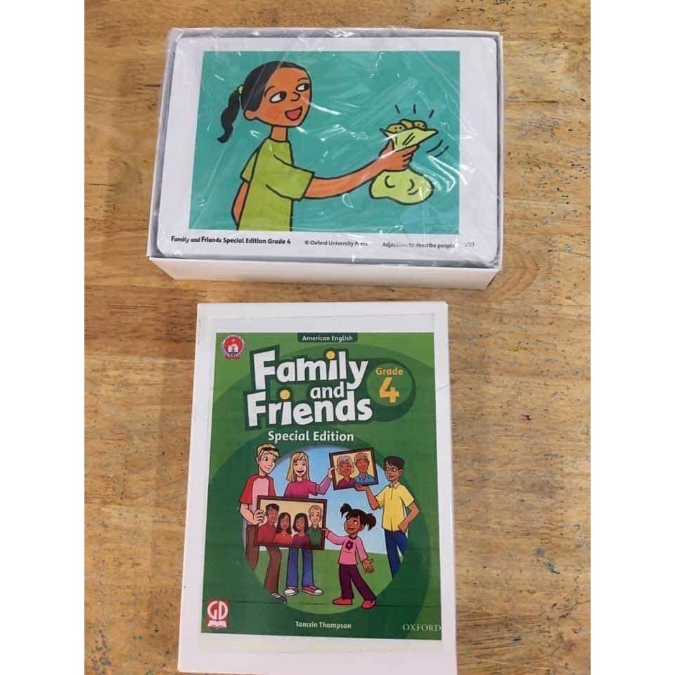 Bộ thẻ học tiếng anh 💖FREESHIP💖 Flashcard Family Special Edition Grade Level 1 - Level 5 - Khổ A5
