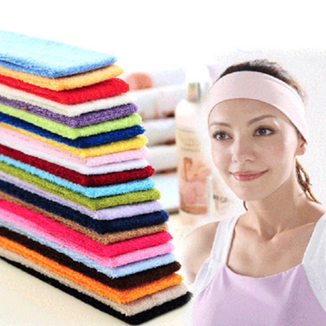 Băng đô len bản lớn nhiều màu sắc headband gym yoga thời trang