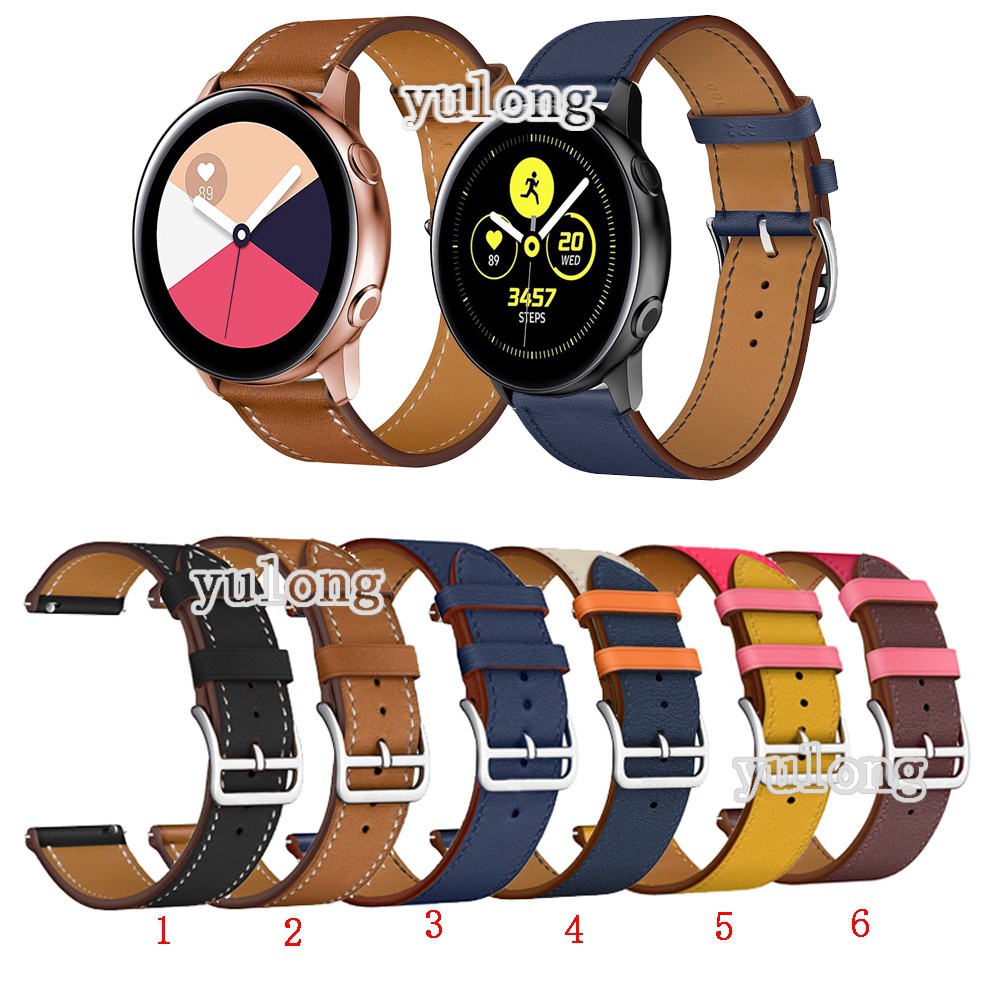 Dây đeo bằng da cho đồng hồ Samsung Galaxy Watch Active 2