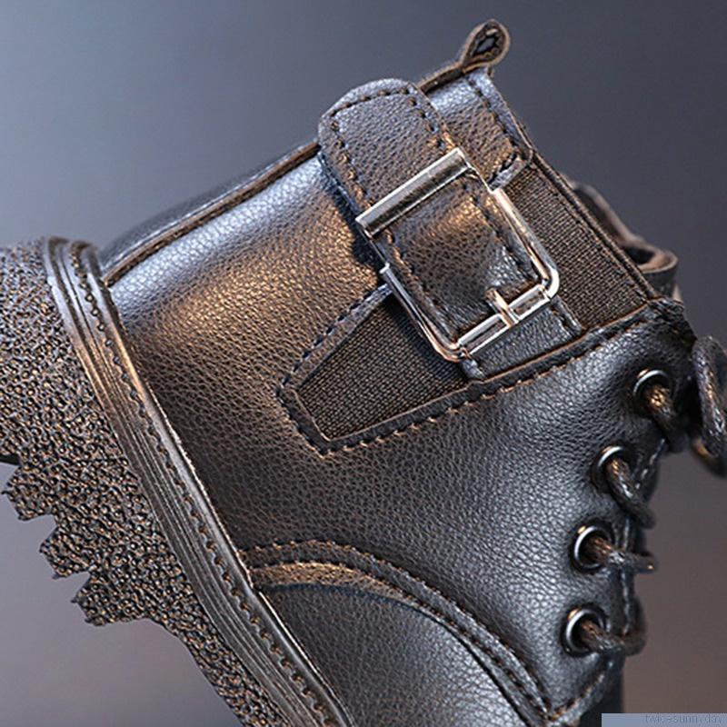 Giày bốt cổ ngắn màu sắc thời trang cho bé