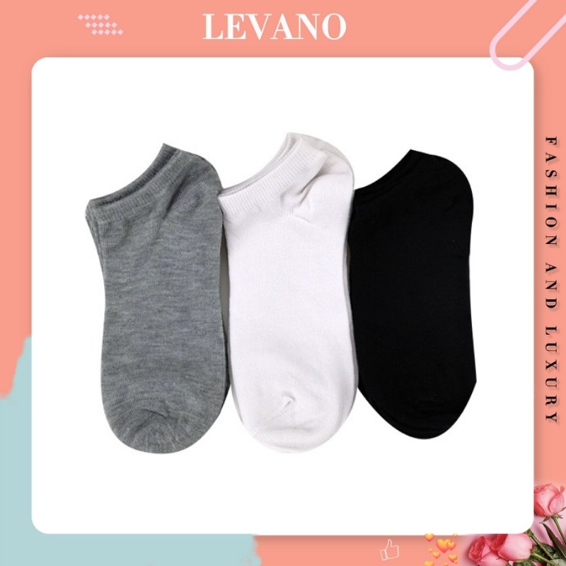 Tất nữ ngắn cổ phong cách Hàn Quốc LEVANO chất liệu polyester co giãn 4 chiều hạn chế thối chân T012