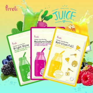 [bear.cosmetics]Mặt nạ giấy prreti: cleanse juice one pack