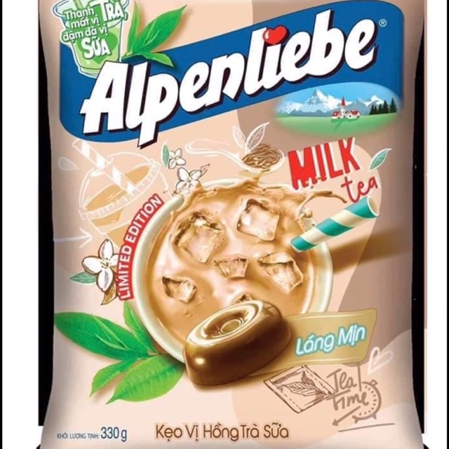 Kẹo Alpenliebe Hồng Trà Sữa 330g (110 Viên)