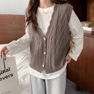 Áo gile len style Hàn Quốc
