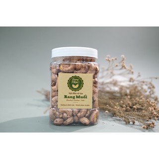 Hạt điều rang muối vỏ lụa hũ 500gr - Hạt to đặc biệt, không gãy vỡ