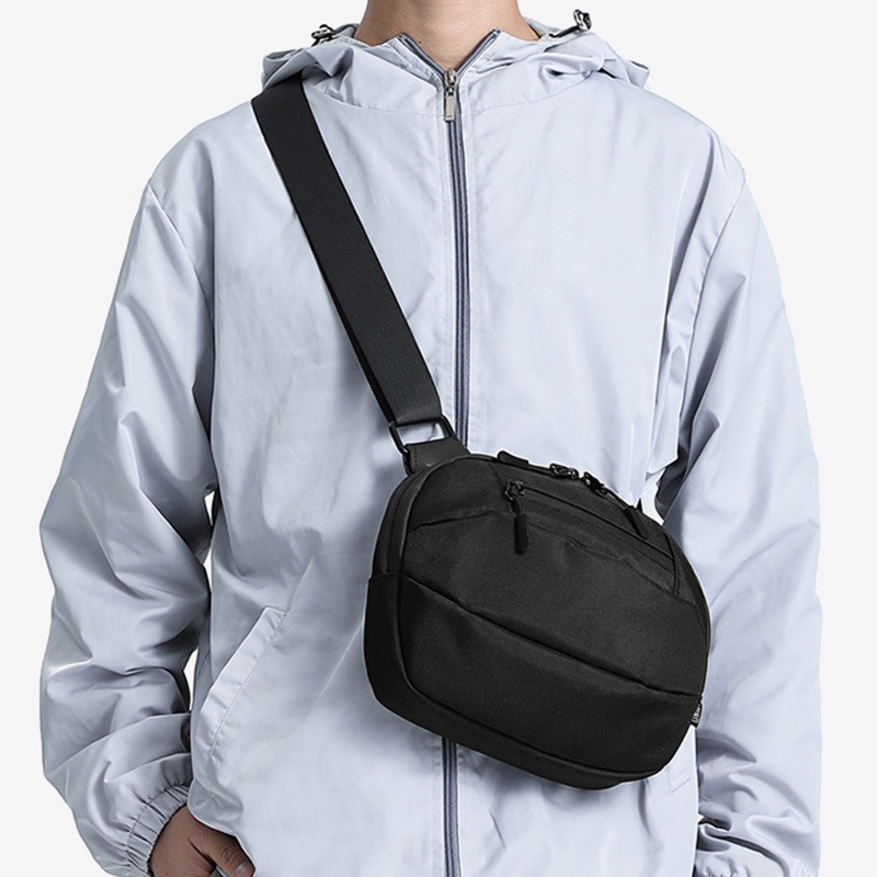 Túi xách messenger OZUKO đeo chéo vai bằng vải Oxford chống nước thời trang Hàn Quốc cho nam