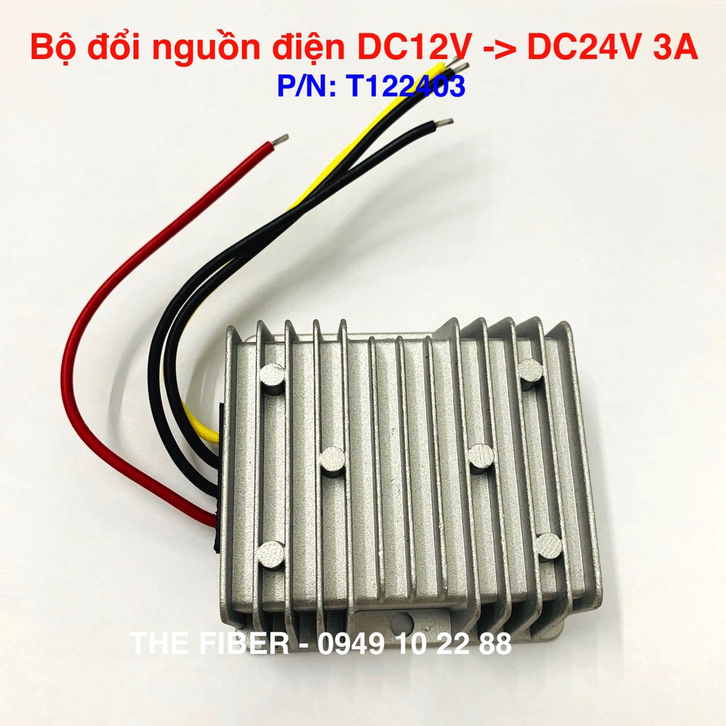 Bộ đổi nguồn điện DC12V sang DC24V, 3A