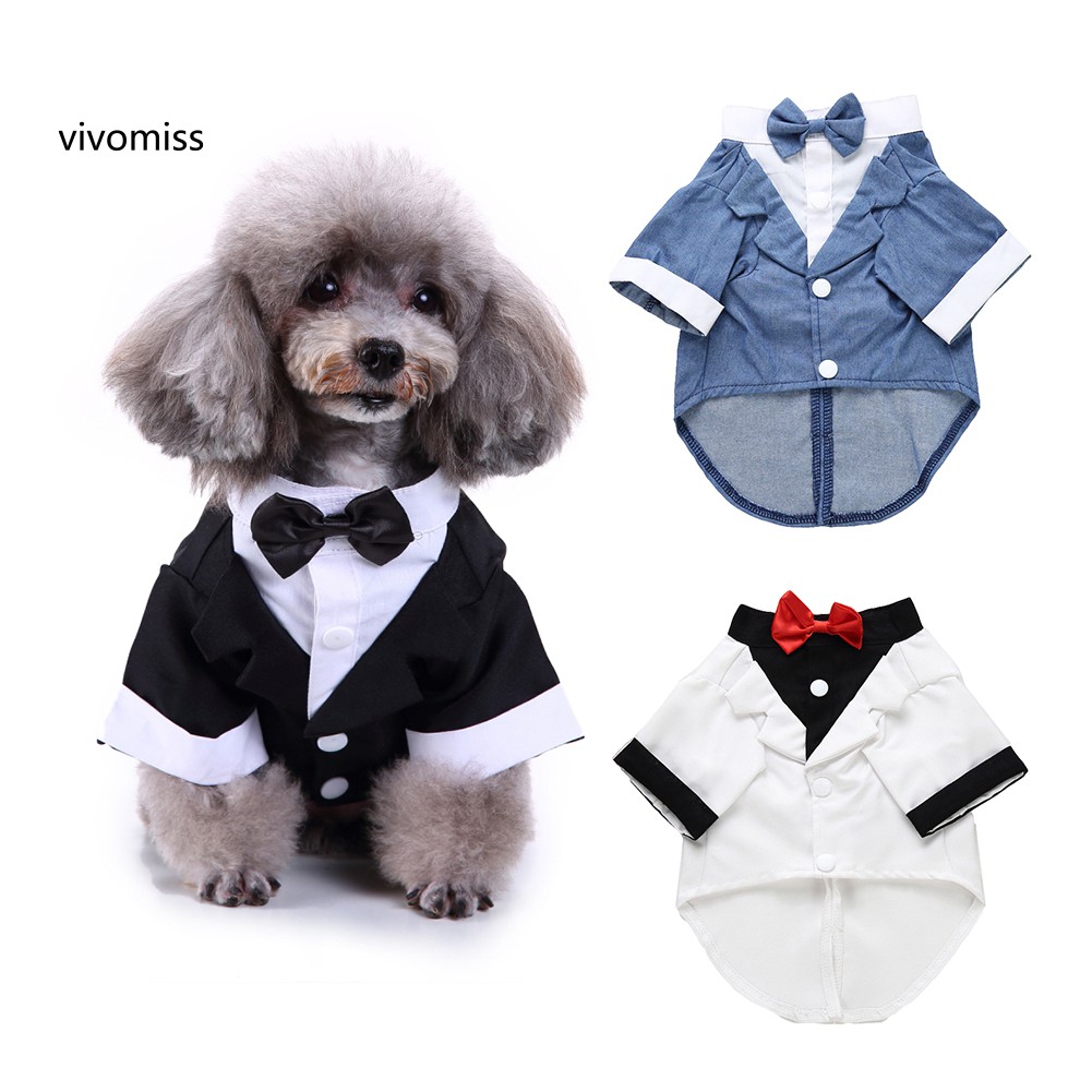 Áo Chú Rể Đính Nơ Cho Thú Cưng