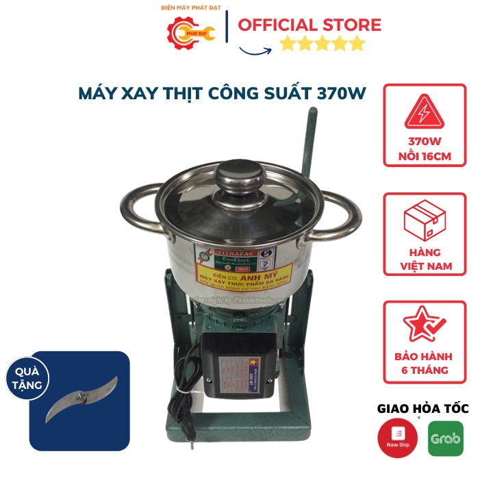 Máy xay thịt giò chả làm ruốc 370W tặng kèm 01 lưỡi xay thịt