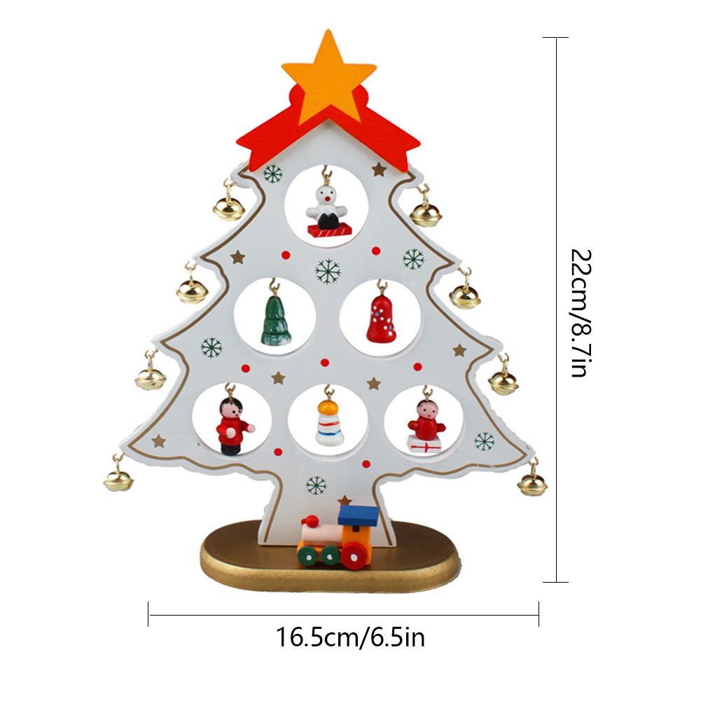 Cây Thông Noel Bằng Gỗ Một Lớp 22cm Trang Trí Giáng Sinh
