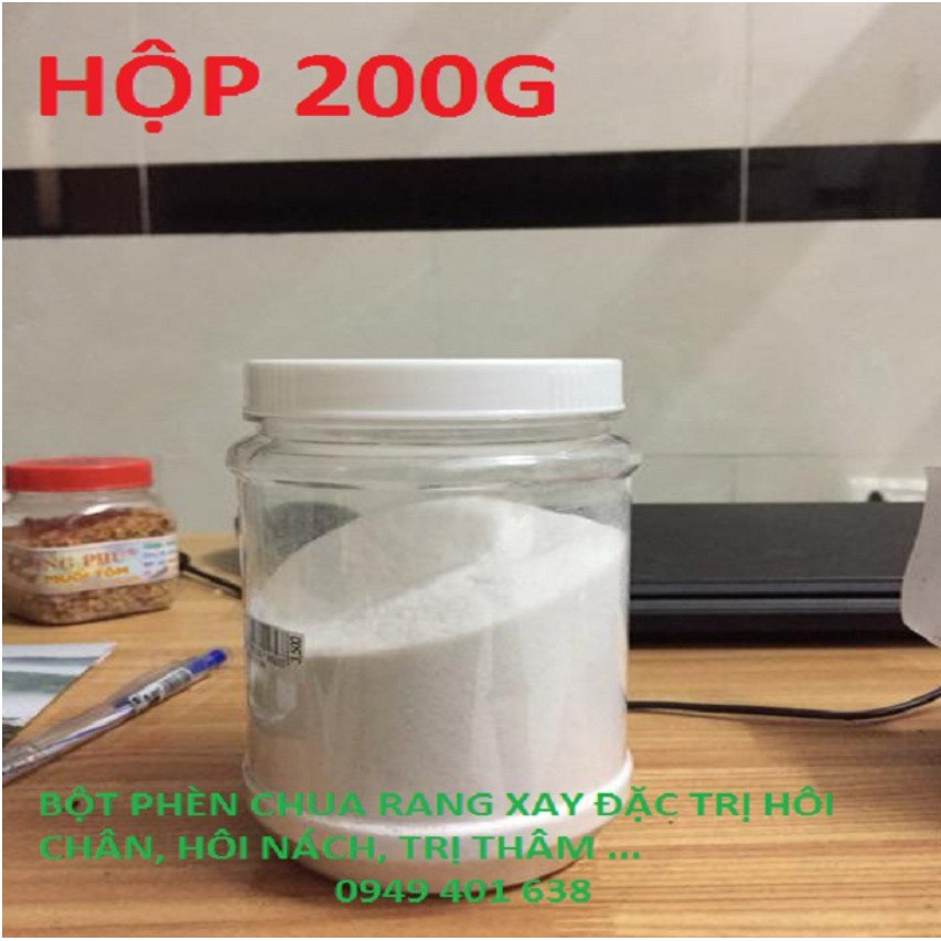 Bột phèn chua chưng cất nguyên chất  lọ 300g