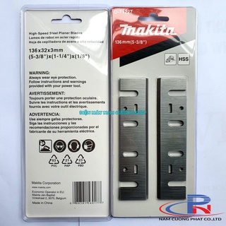 Bộ lưỡi bào 136mm makita d-71227- dùng cho máy 1804n