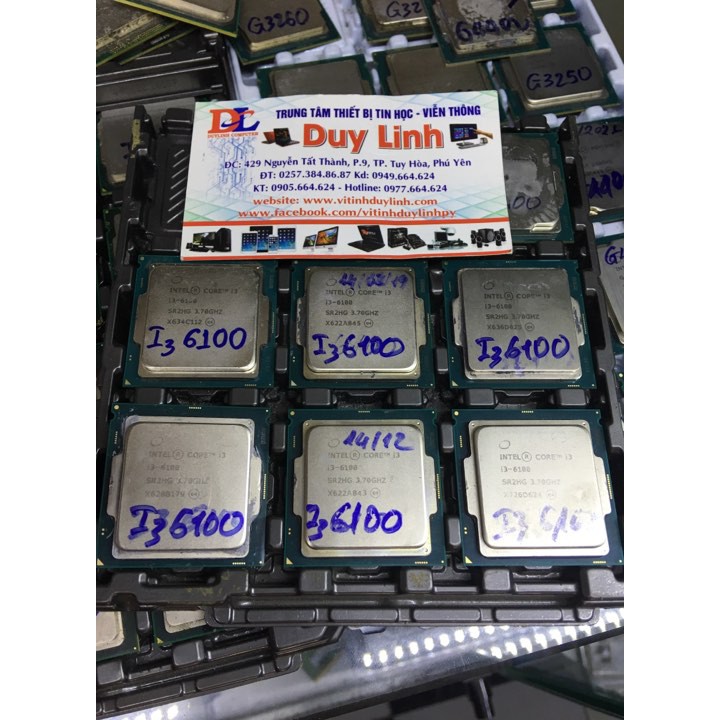 [Mã ELHAMS5 giảm 6% đơn 300K] CPU intel core i3 6098P / i3 6100 / i3 7100/ i3 7350K socket 1151 tặng kèm keo tản nhiệt