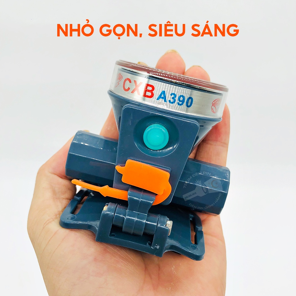 Đèn pin đội đầu siêu sáng 100W CXB A390 LED đèn đeo đầu lấy ráy tai chuyên dụng