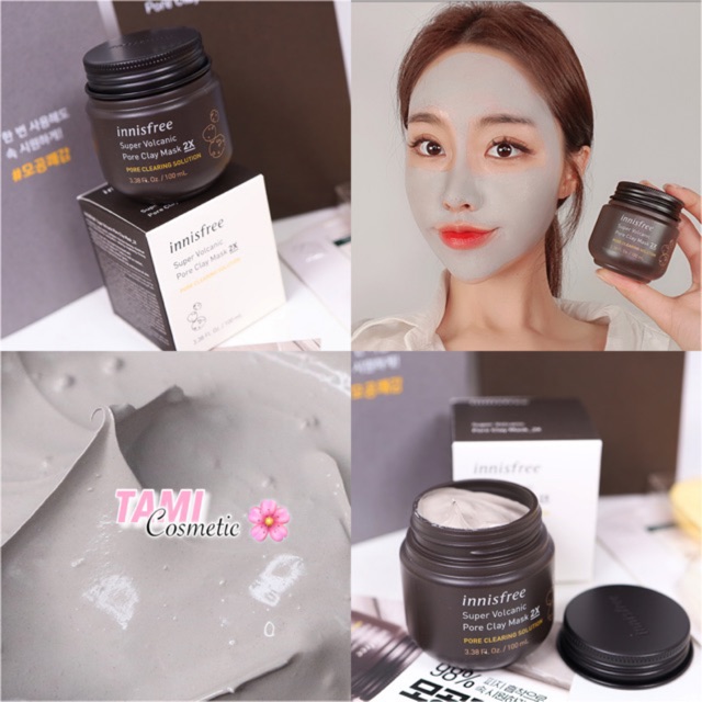 Mặt Nạ Đất Sét Innisfree Super Volcanic Pore Clay Mask 2X ( Tro Núi Lửa )