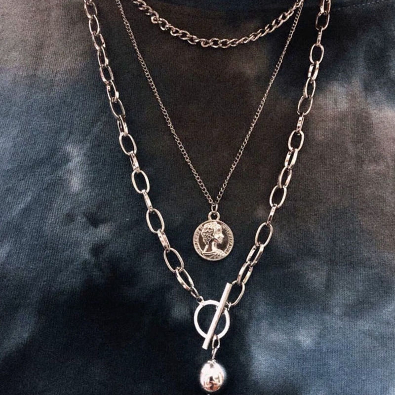 Dây Chuyền Ba Lớp Cá Tính Cho Nam Và Nữ