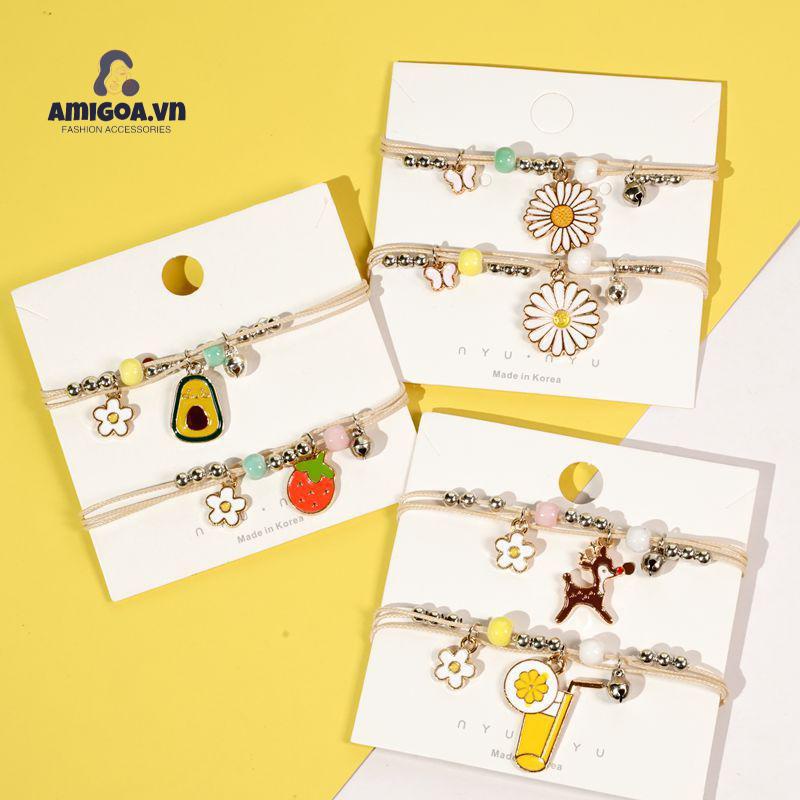 ✨✨ Vòng Tay Mặt Hình Bướm Bằng Gốm Sứ Phong Cách Hàn Quốc Thời Trang Cho Nữ