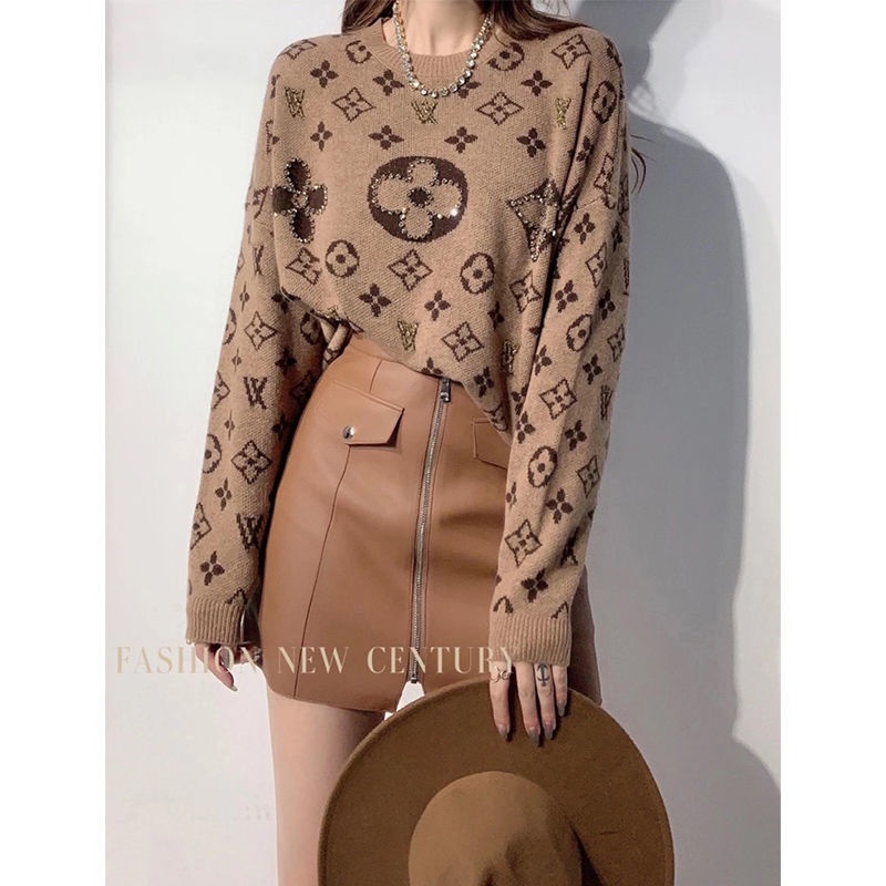 Áo sweater tay dài vải dày mềm in chữ phong cách đường phố thời trang cho nữ