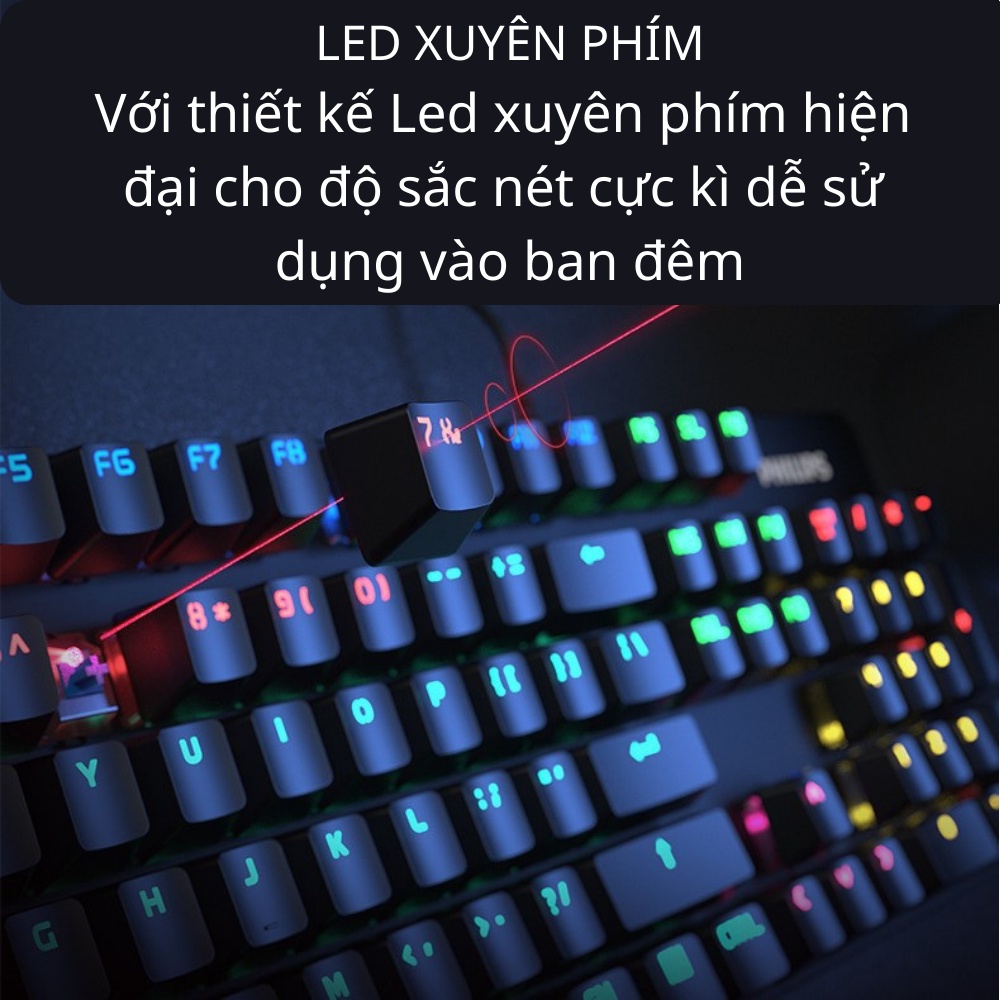 Bàn Phím Cơ Blue Switch SPK8401B 24 chế độ Led RGB 104 Phím Kết Nối Có Dây mới 2022