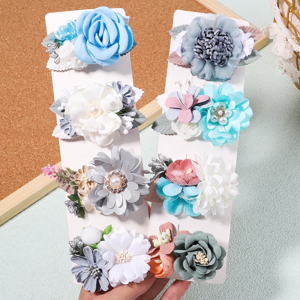 Set 2 Kẹp tóc KIDSBOWS hình hoa xinh xắn dành cho bé gái