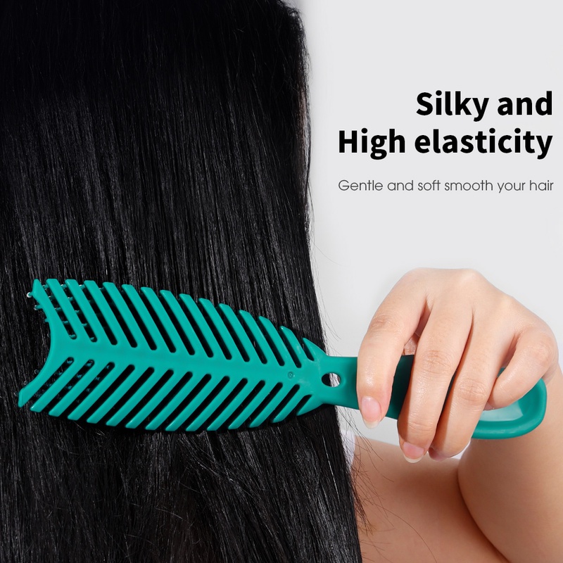 1 Lược Chải Tóc Massage Da Đầu Hình Xương Cá Chuyên Nghiệp Cho Salon