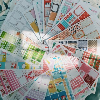 STICKER PLANNER - BULLET JOURNAL (in theo yêu cầu, khách tự cắt) - nhiều mẫu dễ thương