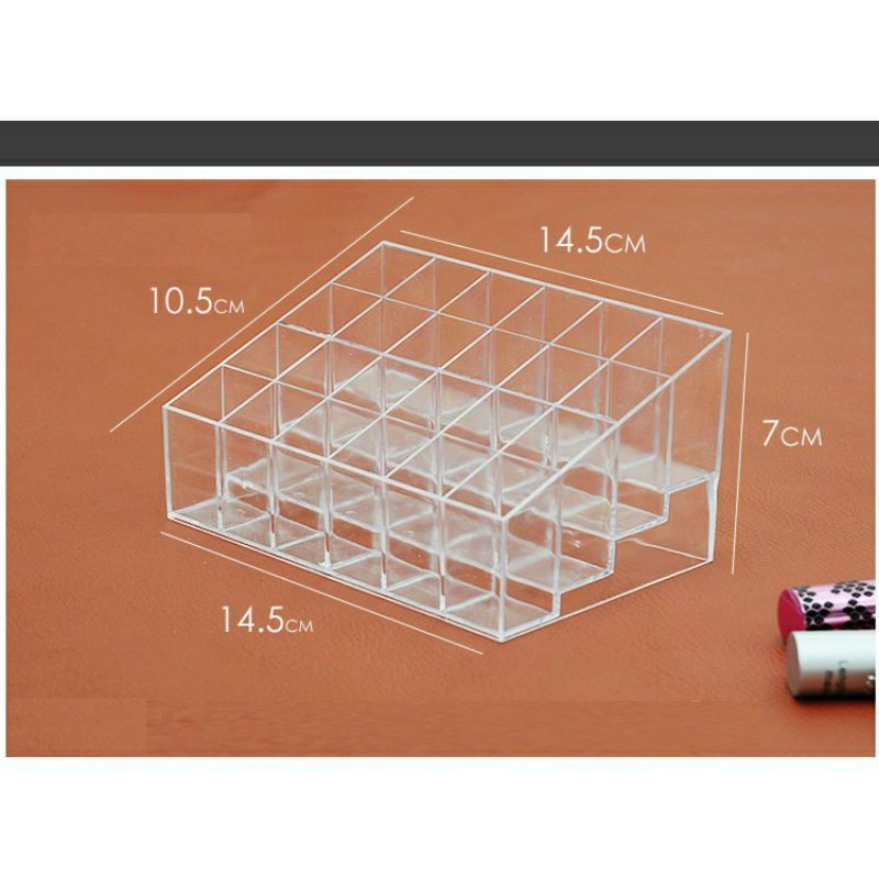Khay Đựng Son 24 Ô  FreeShip   Khay Mĩ Phẩm Đồ Trang Điểm