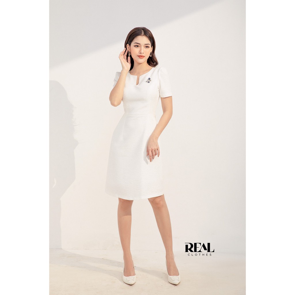 Đầm đi tiệc hana trắng_REAL