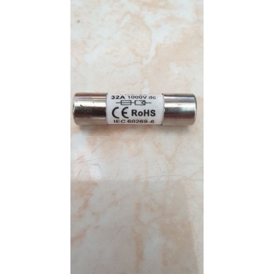 Cầu chì sứ chuyên dụng năng lượng mặt trời 1000VDC 32A hãng FEEO