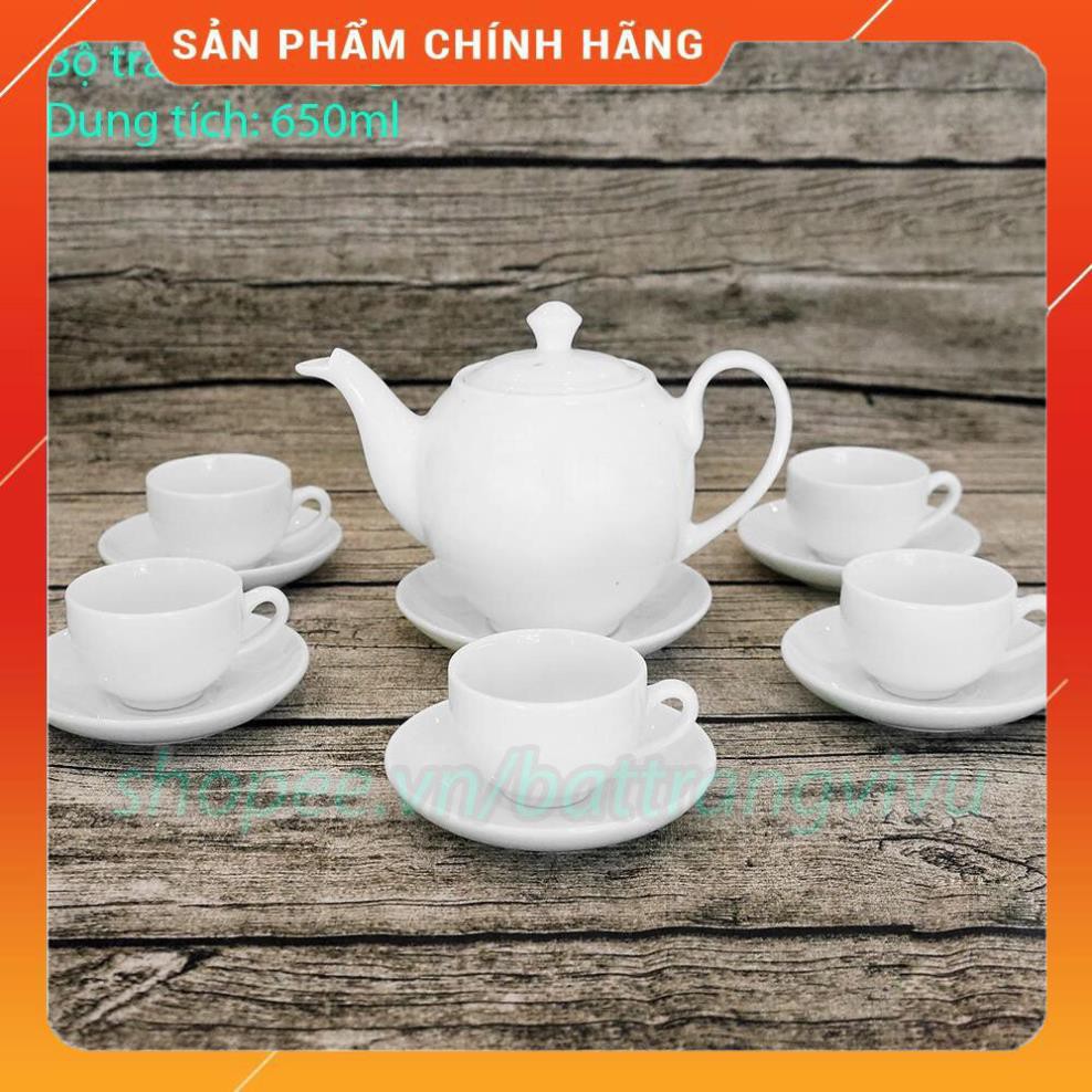 Ấm chén Bát Tràng ⚡️𝐅𝐑𝐄𝐄 𝐒𝐇𝐈𝐏⚡️ cao cấp bảo hành 10 năm + TẶNG hộp logo Bát Tràng