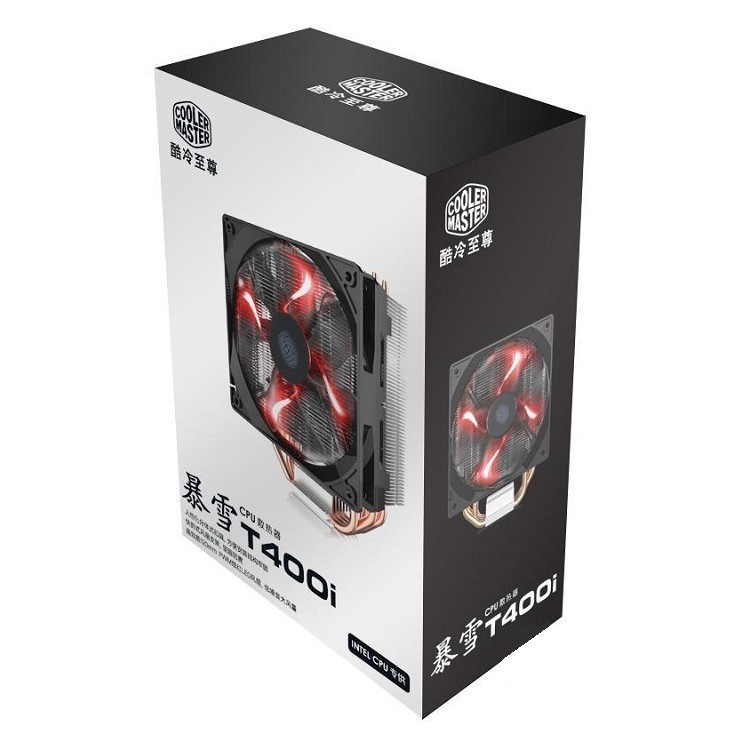 Quạt tản nhiệt CPU thông minh Cooler Master T400i đèn led Phiên bản Blu-ray [intel]